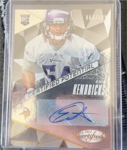 2015 Panini Certified Potential #CP-EK Eric Kendricks — front