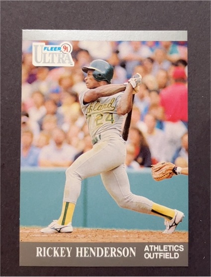 1991 Fleer Ultra #248 Rickey Henderson — front