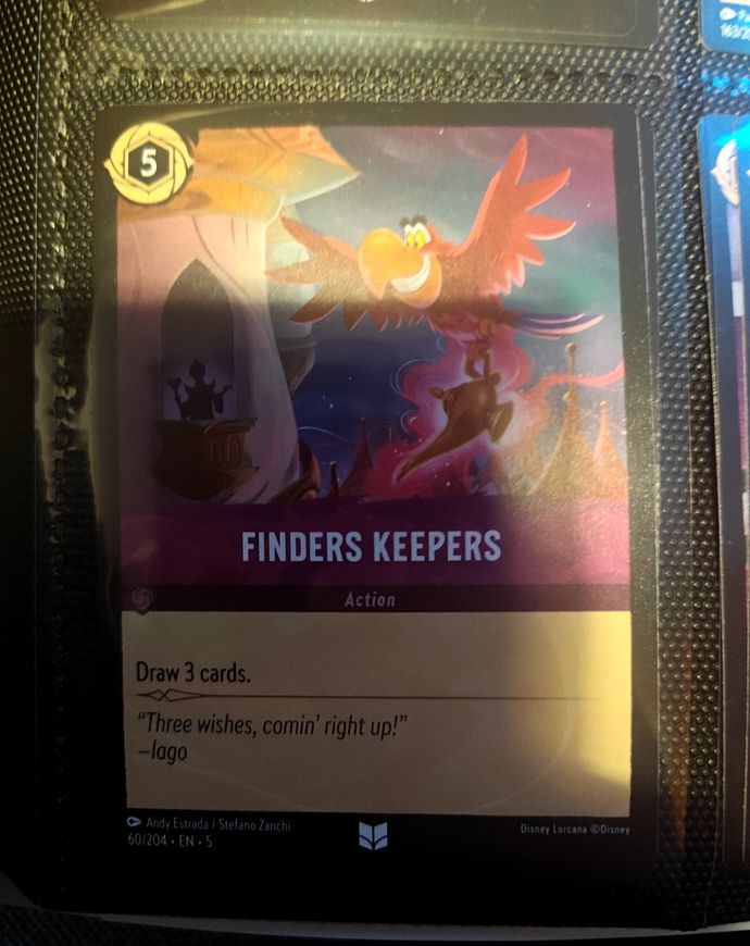 Disney Lorcana Shimmering Skies #60 Finders Keepers — front