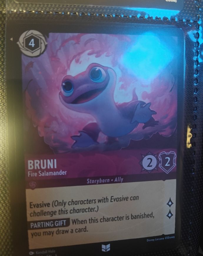 Disney Lorcana 2023 #40 Bruni Fire Salamander — front