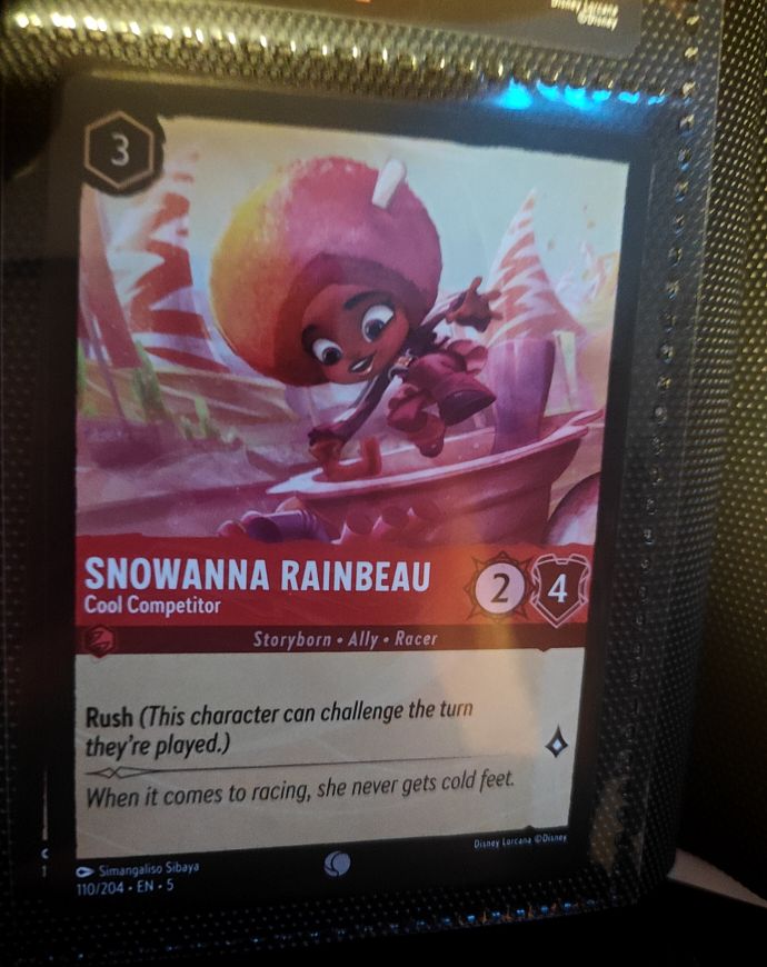 2024 Disney Lorcana Shimmering Skies #110 Snowanna Rainbeau — front