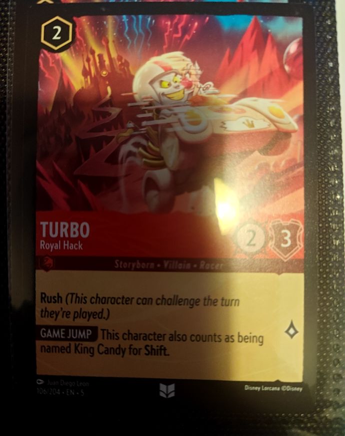 2024 Lorcana Shimmering Skies #106 Turbo Royal Hack — front