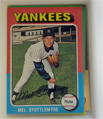 1975 Topps #183 Mel Stottlemyre — front