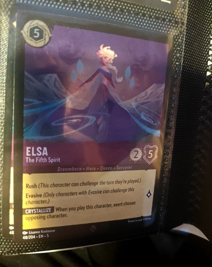Disney Lorcana Shimmering Skies #48 Elsa The Fifth Spirit — front