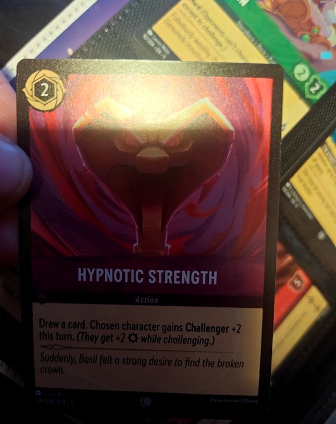 2024 Disney Lorcana Shimmering Skies #59 Hypnotic Strength — front