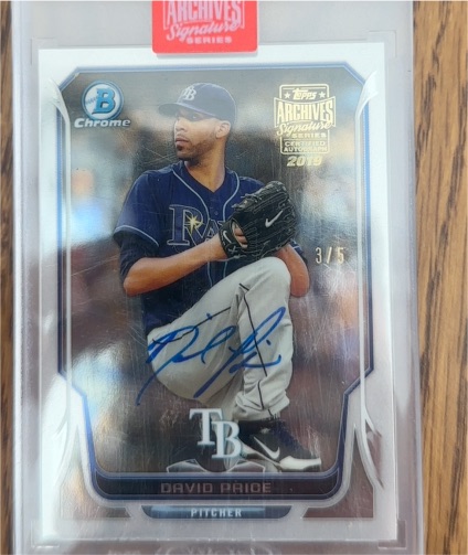 2018 Topps Archives Signature Series Chrome #3/5 David Price — front