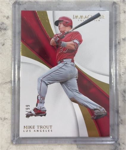 2017 Panini Immaculate Collection #99 Mike Trout — front