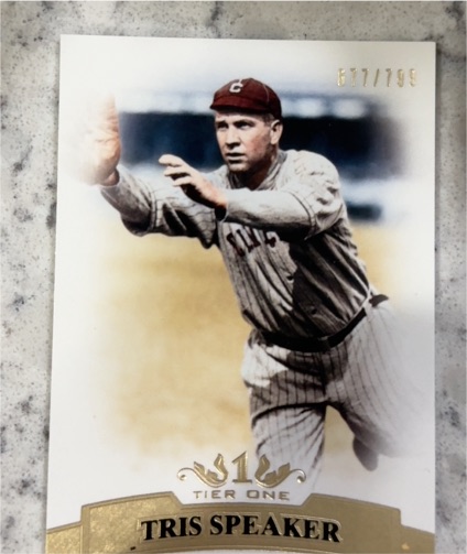2018 Tier One #10 Tris Speaker — front