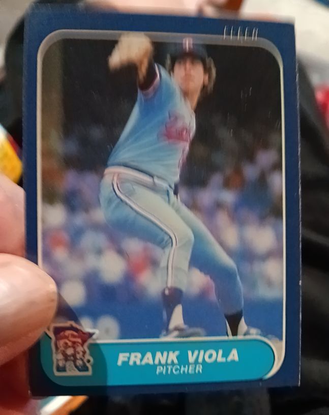 1986 Fleer #408 Frank Viola — front