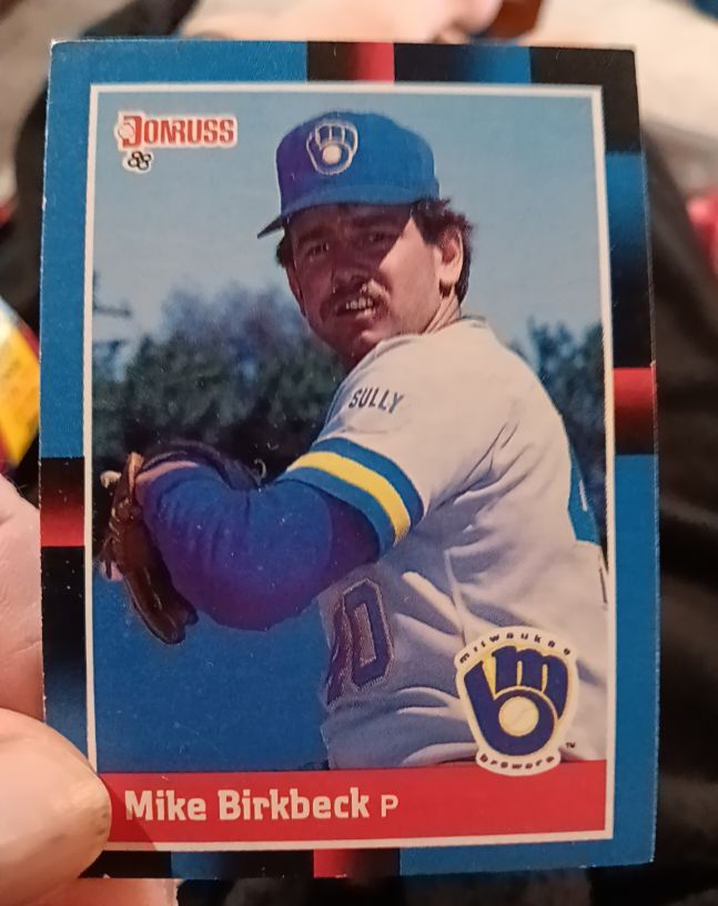 1988 Donruss #49 Mike Birkbeck Milwaukee Brewers — front