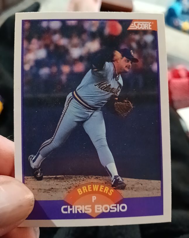 1989 Score #243 Chris Bosio — front