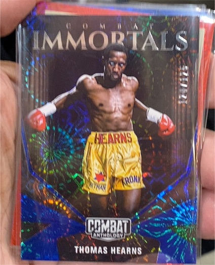 2025 Panini Combat Anthology #19 Thomas Hearns Combat Immortals — front