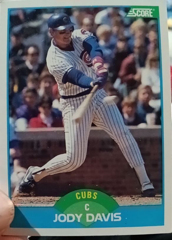 1989 Score #173 Jody Davis — front