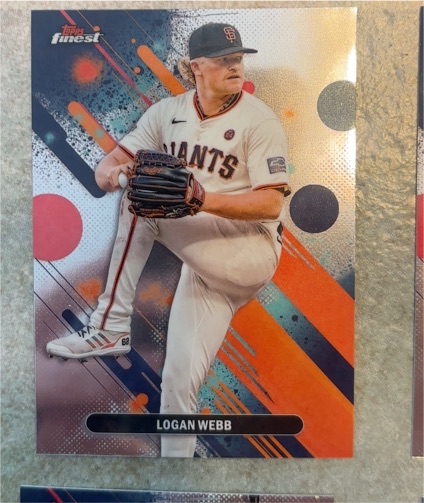 2025 Topps Finest #64 Logan Webb — front