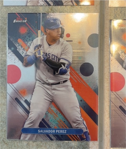 2025 Topps Finest #77 Salvador Perez — front
