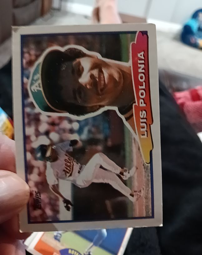 1988 Topps Big #65 Luis Polonia — front
