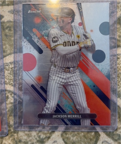 2025 Topps Finest #1 Jackson Merrill — front