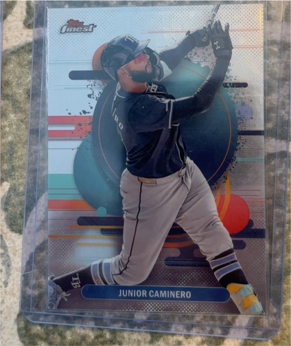 2025 Topps Finest #124 Junior Caminero — front
