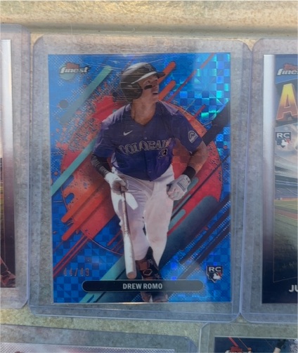 2025 Topps Finest #226 Drew Romo — front