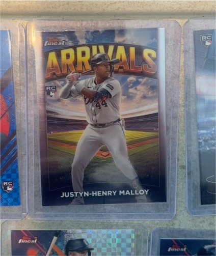 2025 Topps Finest #A-25 Justyn-Henry Malloy Arrivals — front
