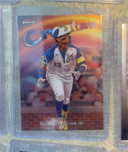 2025 Topps Finest #C-3 Ronald Acuna Jr. Creators Atlanta Braves — front