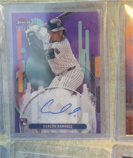 2025 Topps Finest #FA-CAN Carlos Narvaez — front