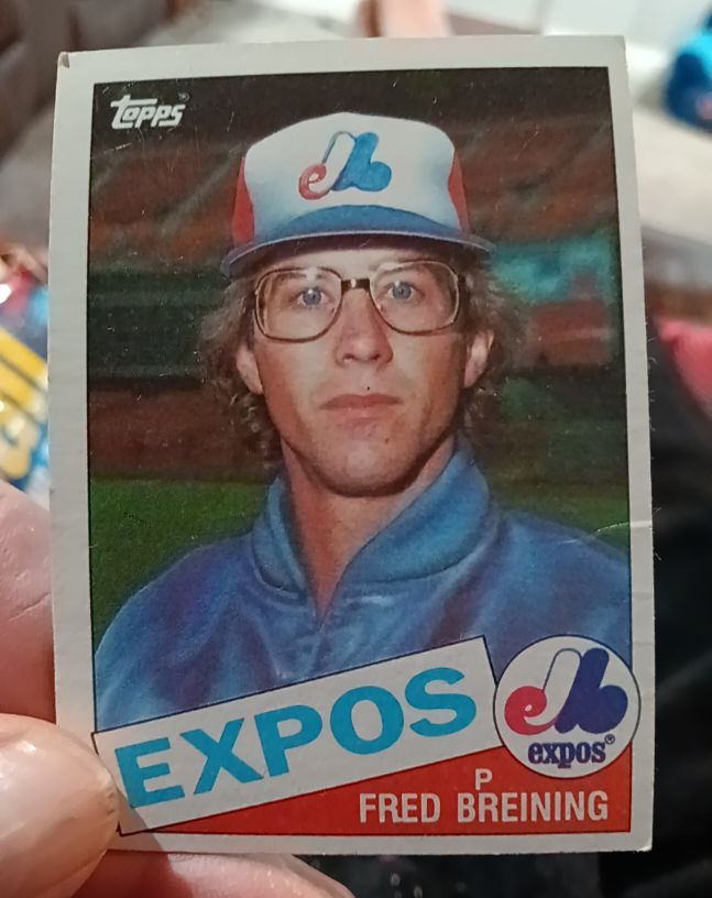 1985 Topps #36 Fred Breining — front