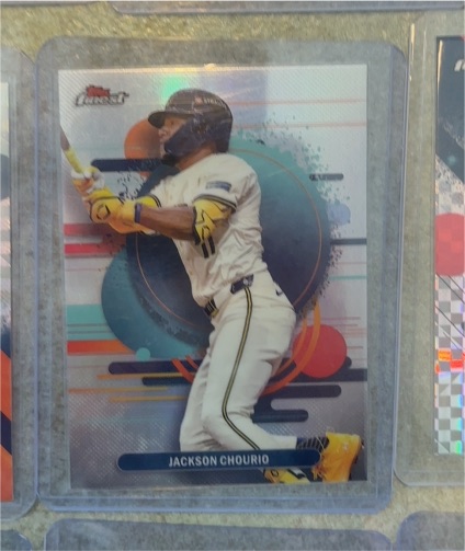 2025 Topps Finest #112 Jackson Chourio — front