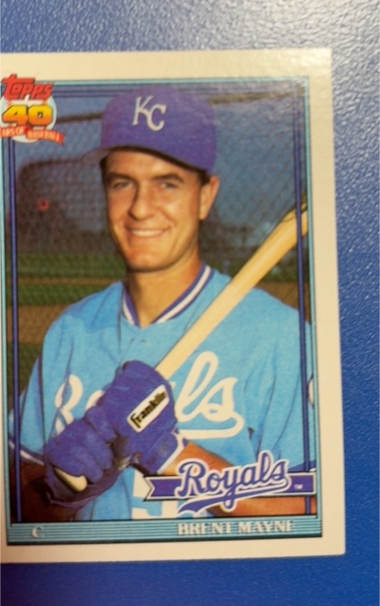 1991 Topps #776 Brent Mayne — front