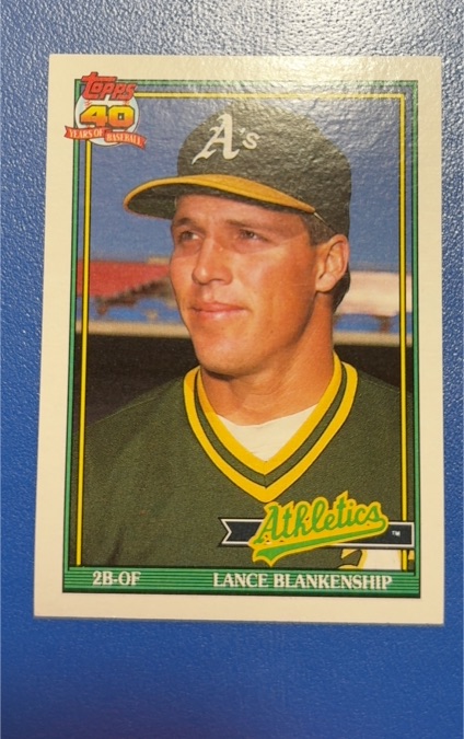 1991 Topps #411 Lance Blankenship — front