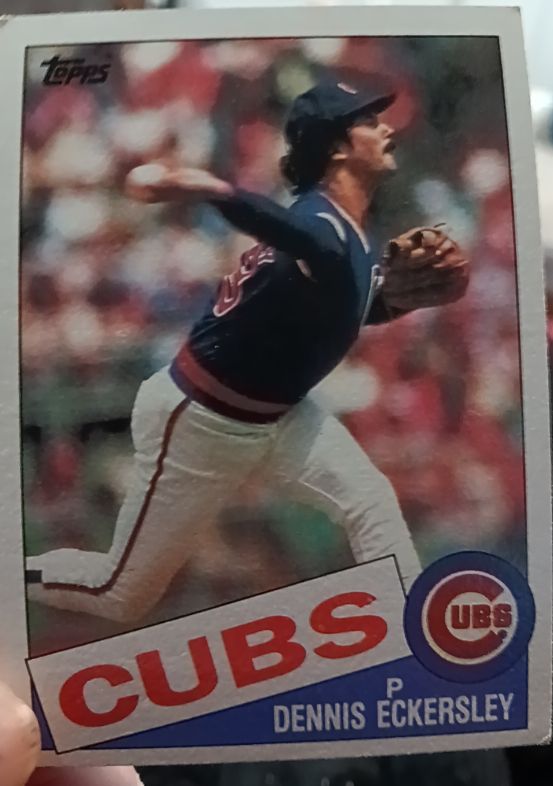 1985 Topps #163 Dennis Eckersley Chicago Cubs — front