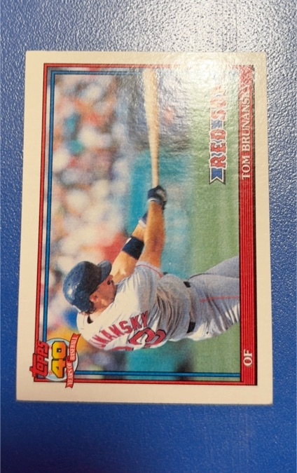 1991 Topps #675 Tom Brunansky — front