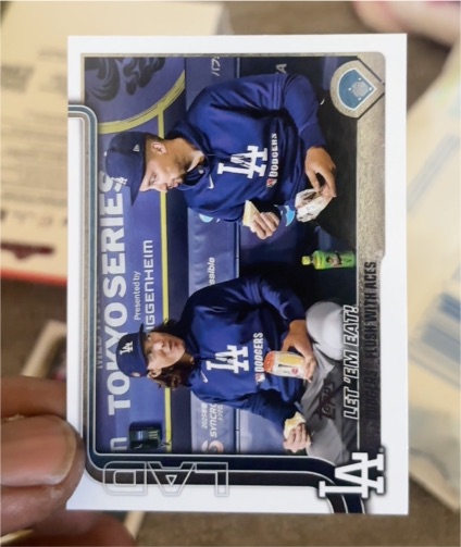 2025 Topps Update #US119 Let 'Em Eat! Blake Snell / Tyler Glasnow — front