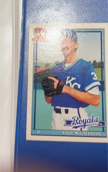 1991 Topps #671 Andy McGaffigan — front
