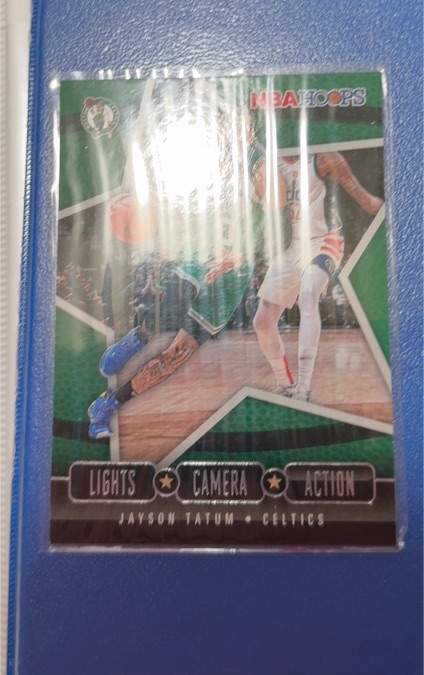 2020-21 Panini NBA Hoops Lights Camera Action Jayson Tatum — front