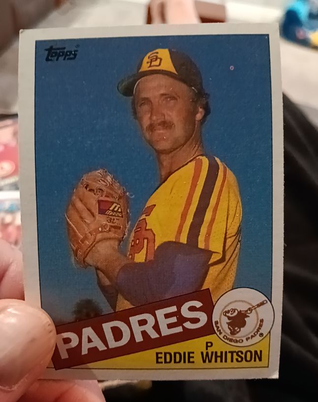 1985 Topps #762 Eddie Whitson — front