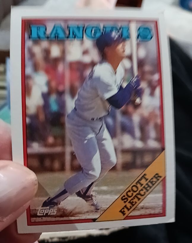 1988 Topps #345 Scott Fletcher — front