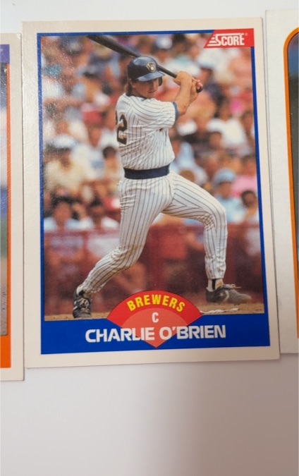 1989 Score #606 Charlie O'Brien Milwaukee Brewers — front