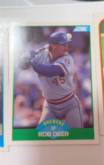 1989 Score #72 Rob Deer — front