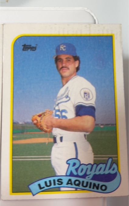 1989 Topps #266 Luis Aquino — front
