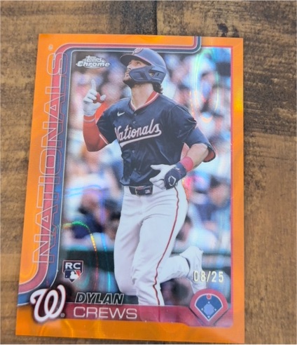 2025 Topps Chrome #146 Dylan Crews — front