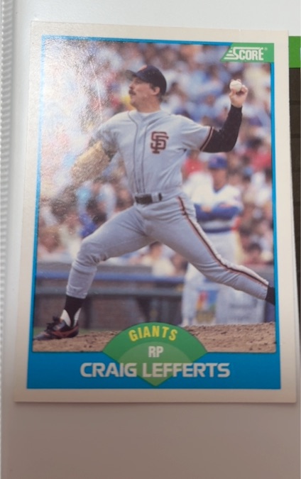 1989 Score #178 Craig Lefferts — front