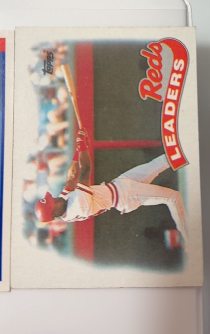 1989 Topps #111 Reds Leaders Eric Davis — front