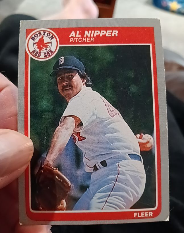 1985 Fleer #165 Al Nipper — front
