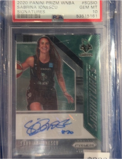 2020 Panini Prizm WNBA Signatures #SGSIO Sabrina Ionescu — front