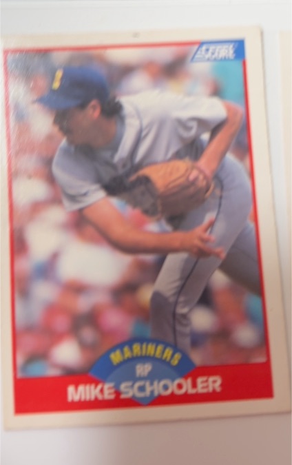 1989 Score #528 Mike Schooler Seattle Mariners — front