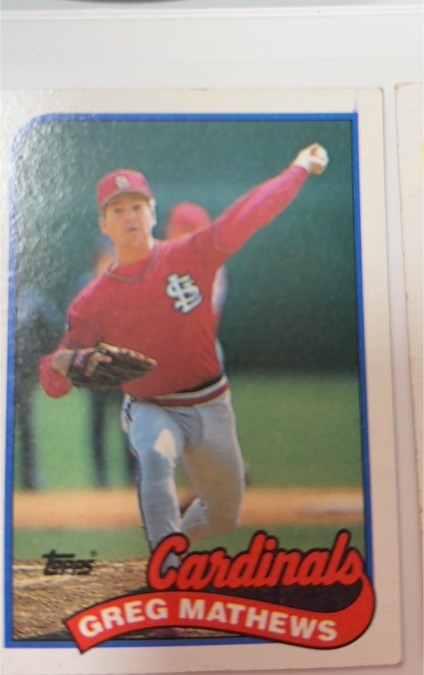 1989 Topps #97 Greg Mathews — front