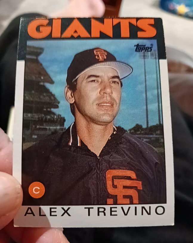1986 Topps #444 Alex Trevino — front