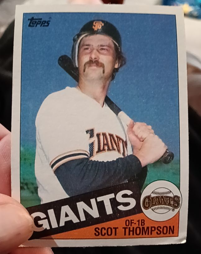 1985 Topps #646 Scot Thompson — front
