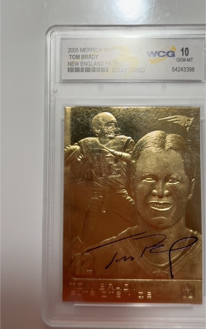 2005 Merrick Mint 23KT Gold #1 Tom Brady — front